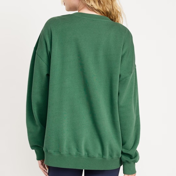 NWT OLD NAVY Oversized Tunic Sweatshirt Color: Green Essence SIZE LARGE - Picture 3 of 5